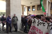 Studenti protestano alla Sapienza per la Palestina