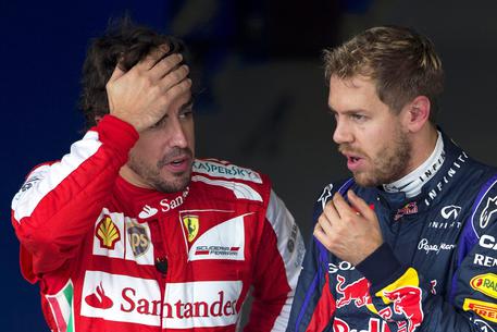 Vettel e Alonso © EPA
