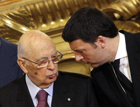Napolitano e Renzi © ANSA