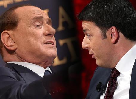 Silvio Berlusconi e Matteo Renzi © ANSA