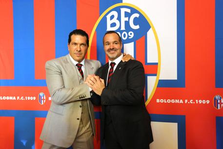 Joe Tacopina (s) e Joey Saputo, rispettivamente presidente e azionista di maggioranza del Bologna © ANSA 