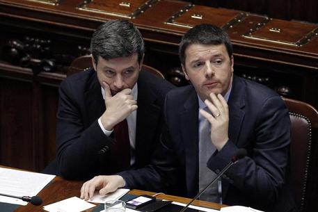 Il premier, Matteo Renzi, e il ministro della Giustizia, Andrea Orlando © ANSA