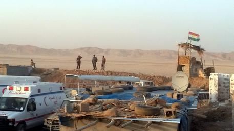 Soldati iracheni nei pressi di Amerli © EPA