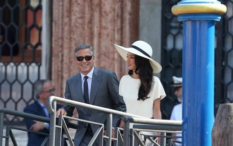 George Clooney e Amal ANSA/ALESSANDRO DI MEO © ANSA