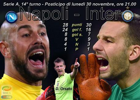 Napoli-Inter ultimo posticipo alla 14ma in A © ANSA