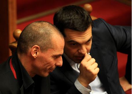 Varoufakis e Tsipras © EPA