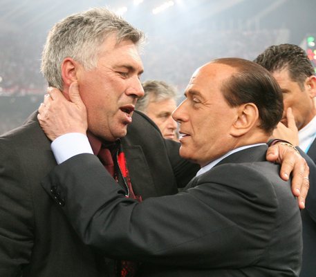 Ancelotti e Berlusconi © ANSA