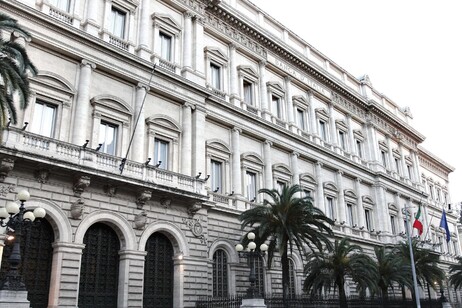 Fachada do Banco da Itália em Roma