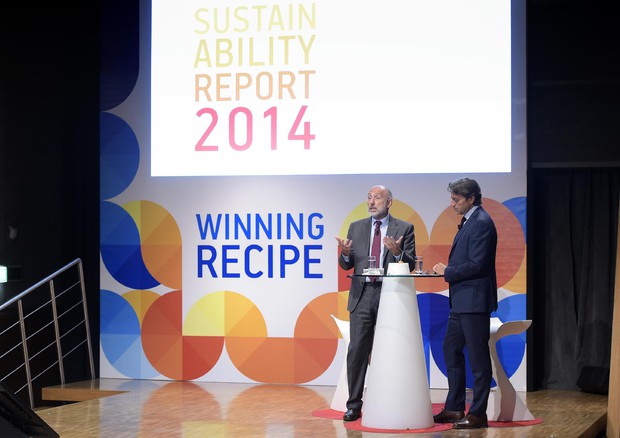 Presentazione 'Sustain Ability Report 2014' di Lottomatica © ANSA