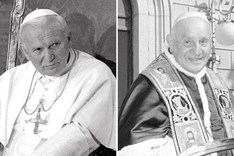 Giovanni Paolo II e Giovanni XXIII - RIPRODUZIONE RISERVATA