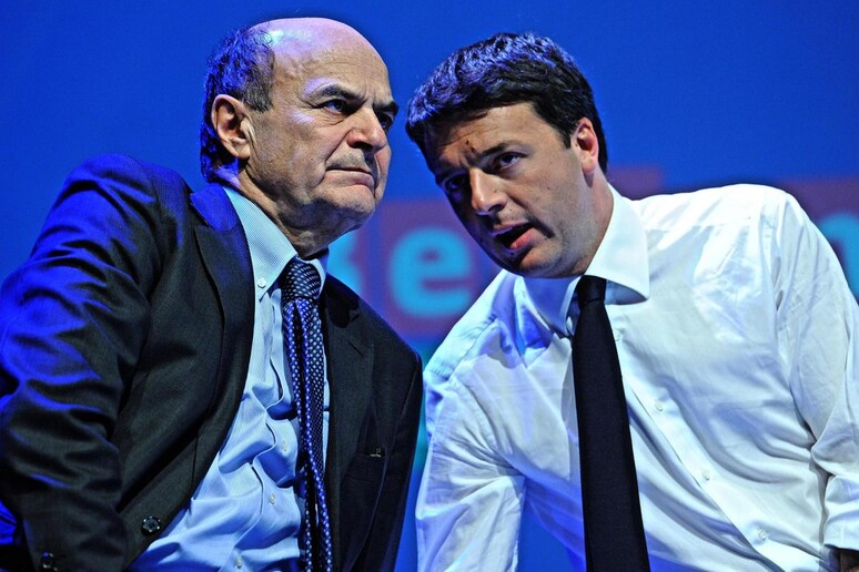 Bersani e Renzi - RIPRODUZIONE RISERVATA