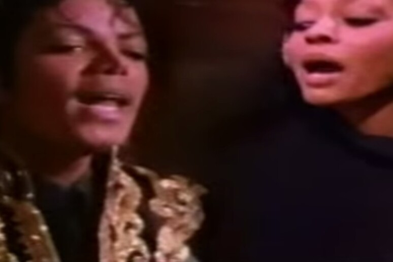 Michael Jackson e Diana Ross in uno screenshot del video - RIPRODUZIONE RISERVATA