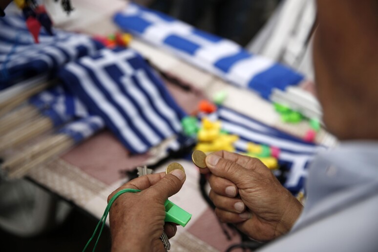 Grecia che vota sì in piazza © ANSA/AP