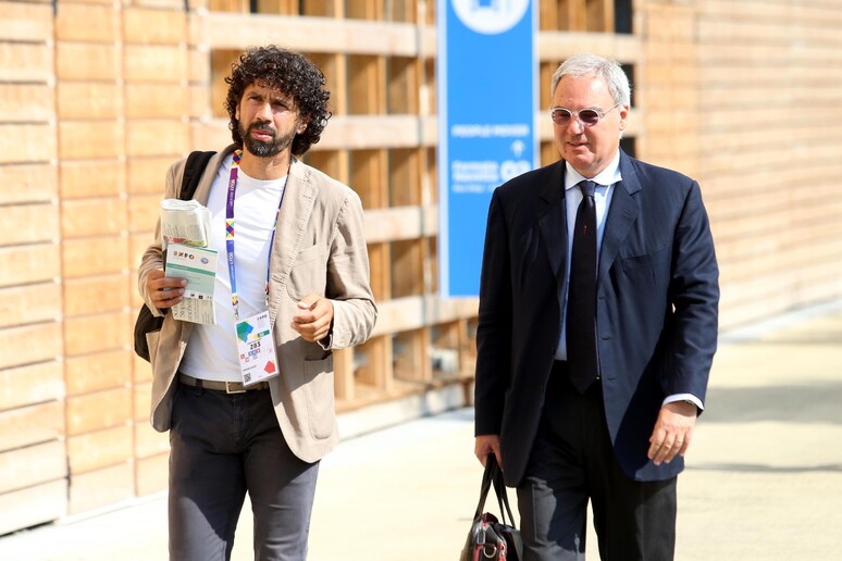 Damiano Tommasi e Maurizio Beretta al Consiglio Federale della Figc a Expo Milano 2015 - RIPRODUZIONE RISERVATA