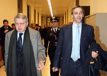 Gli avvocati Niccolo' Ghedini e Piero Longo, difensori del l'ex presidente del Consiglio
